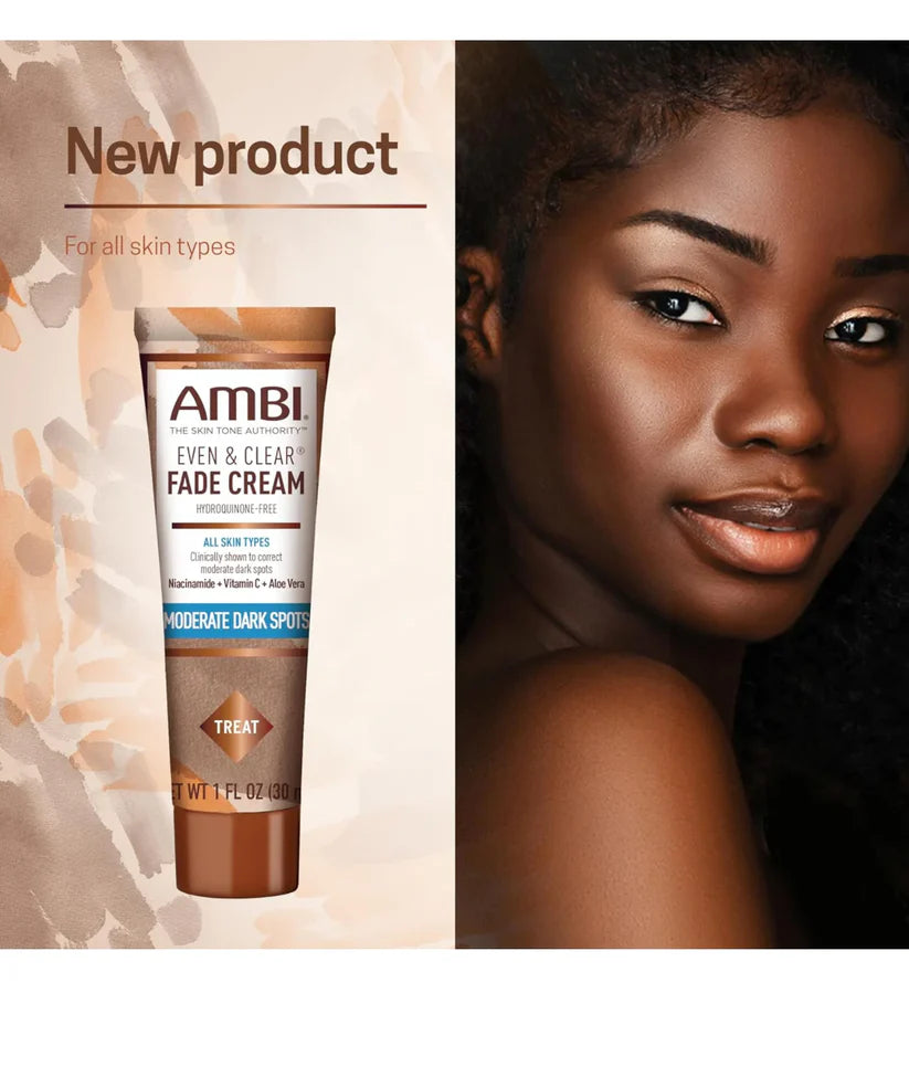 Ambi Even & Clear Fade Cream, Hyperpigmentation Treatment, Dark Spot Corrector