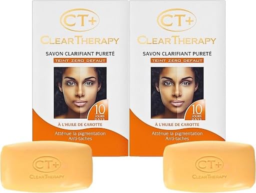 CT+ Soap Clear Therapy Lightening Purifying with Carrot Oil (Pack of 2)