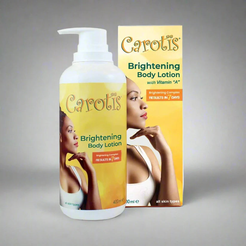 Carotis Skin Brightening Lotion - 13.5 Fl oz / 400ml |For Body, Knees, Elbows, Hands, with Carrot Oil and Vitamin A