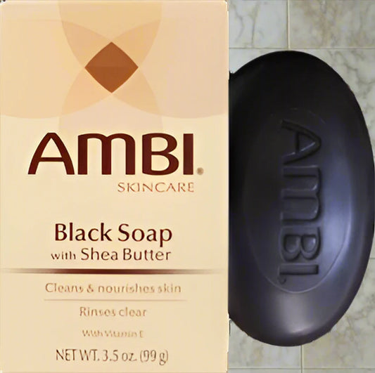 Ambi Complexion Cleansing Black Soap Bar 3.5 Oz (Pack Of 2)