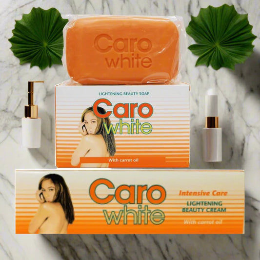 Caro White Cream tube and Soap Set