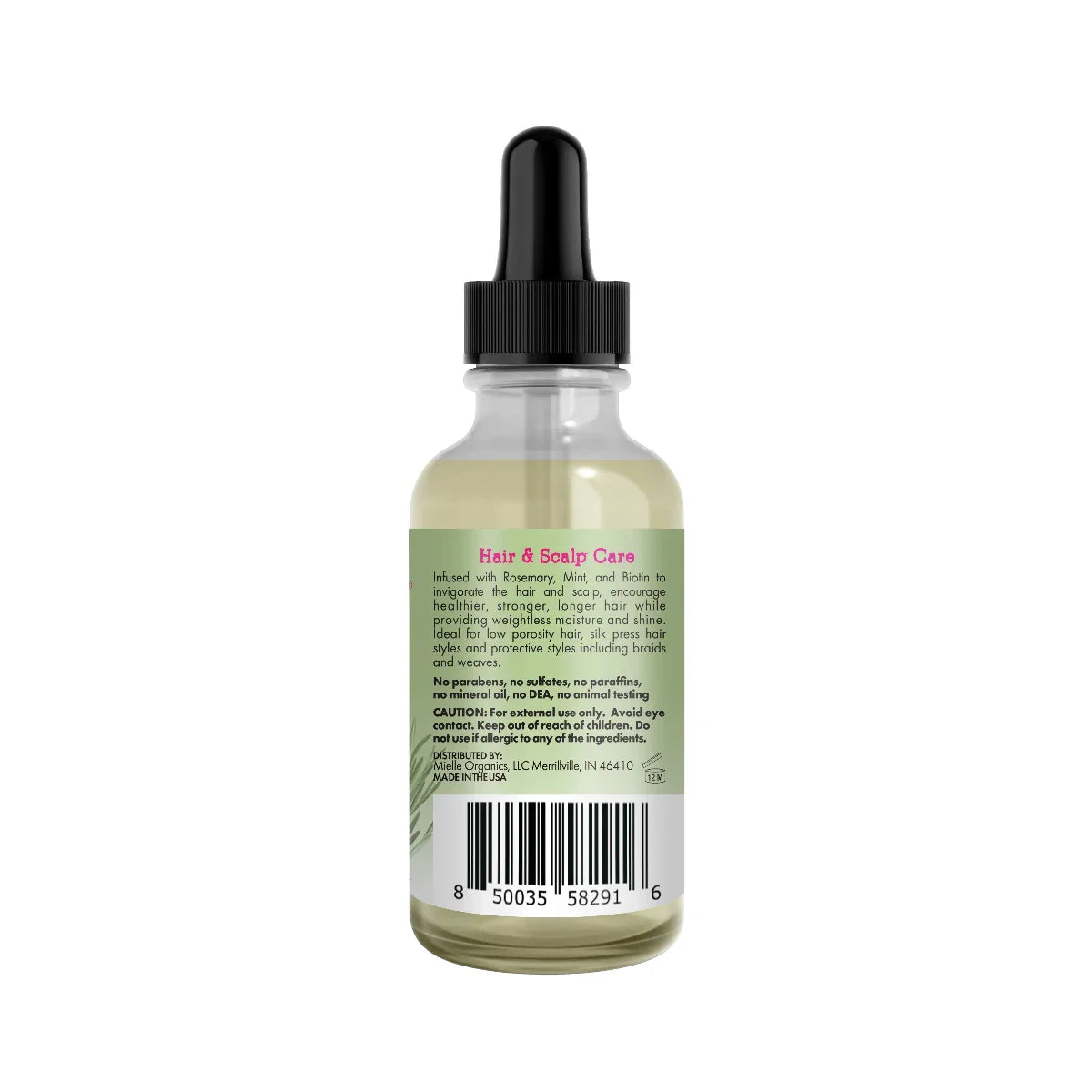 Rosemary Mint Light Scalp & Hair Strengthening Oil 2 oz